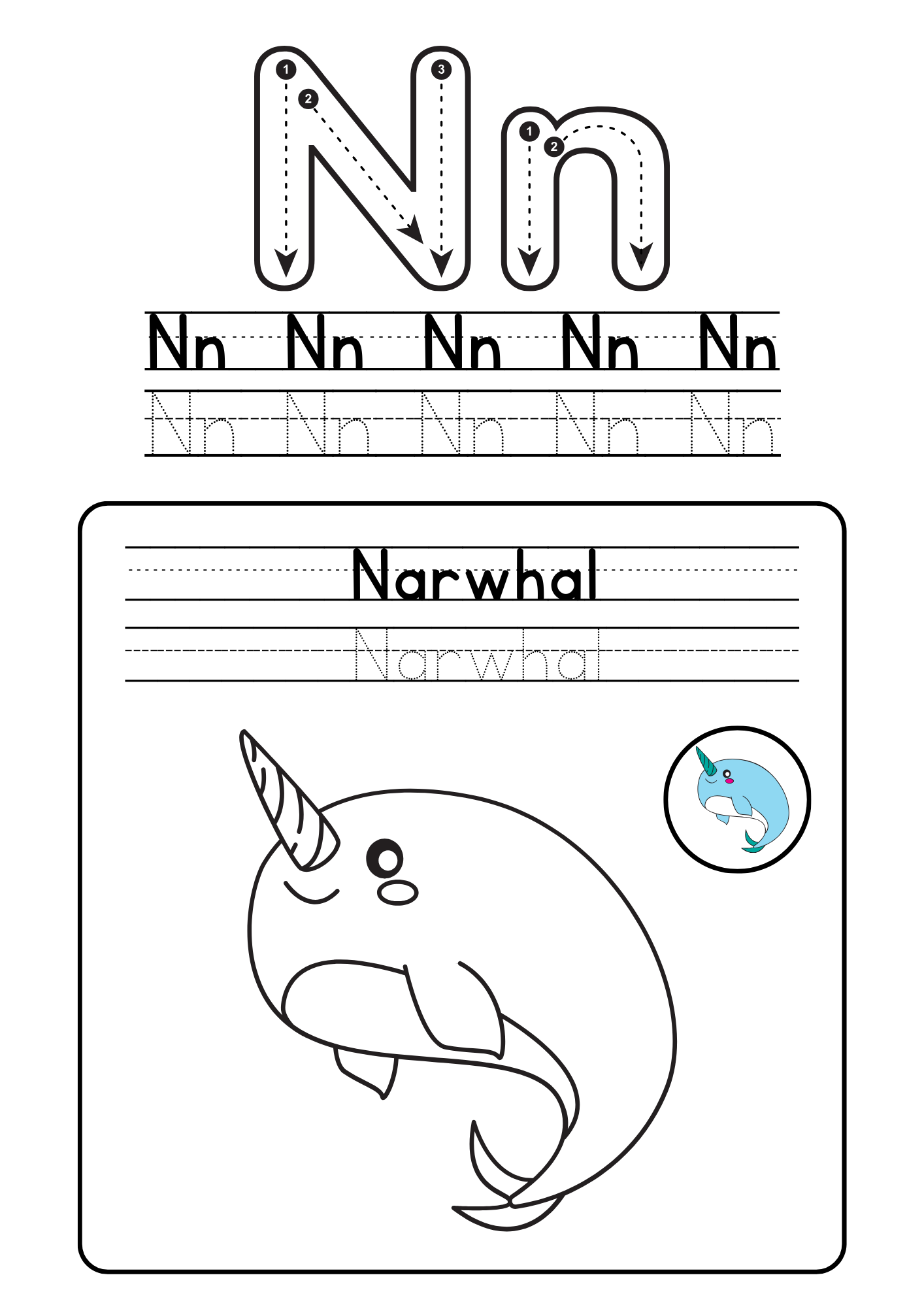 Alphabet coloring booklet