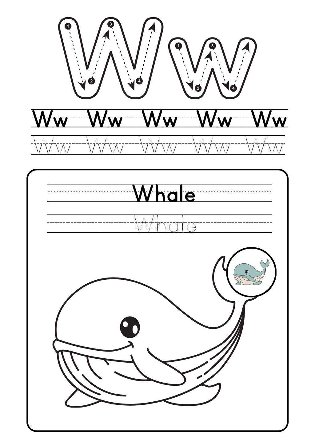 Alphabet coloring booklet