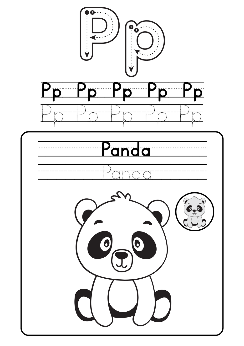 Alphabet coloring booklet