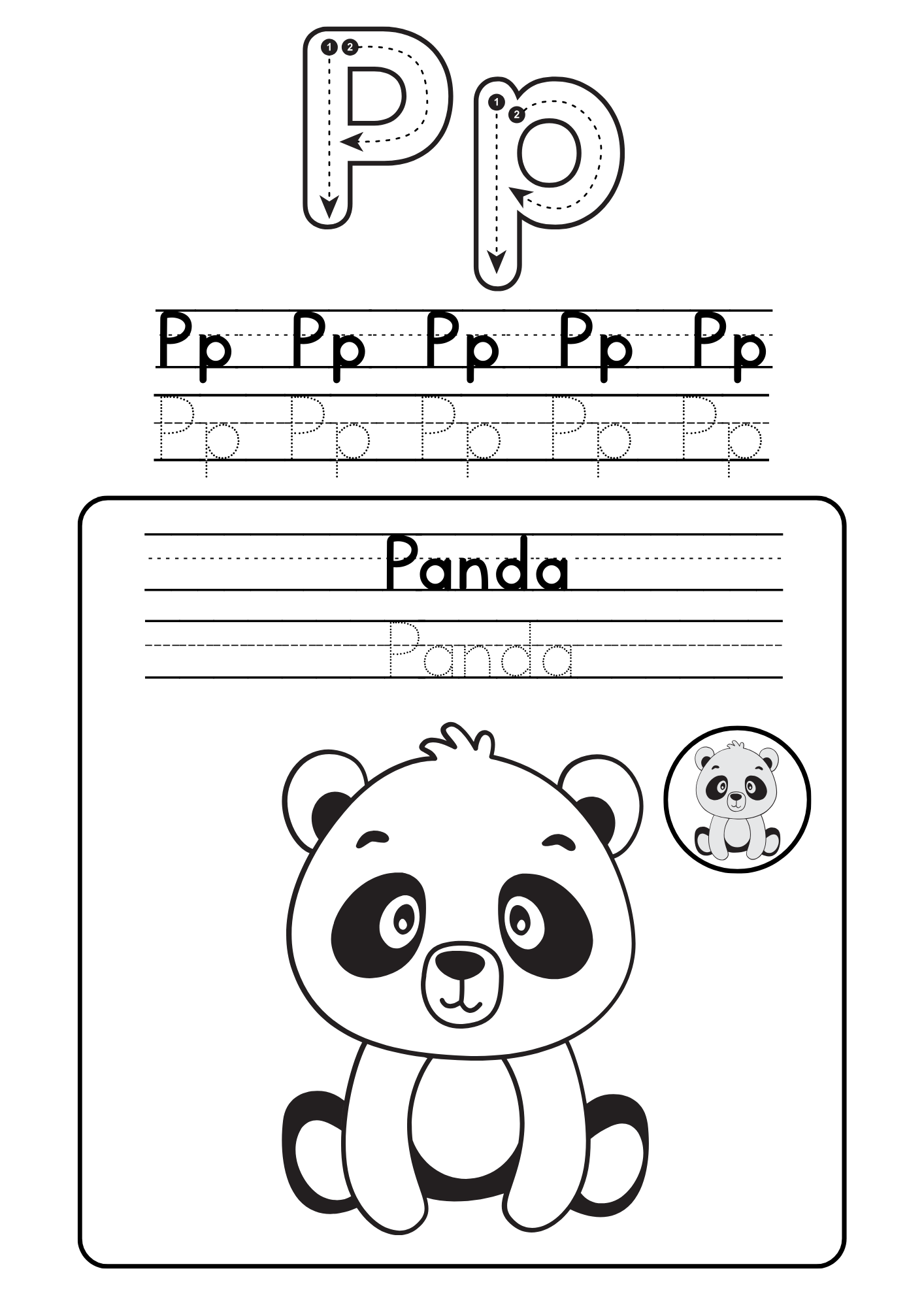 Alphabet coloring booklet