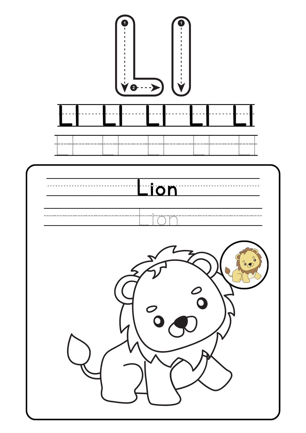 Alphabet coloring booklet