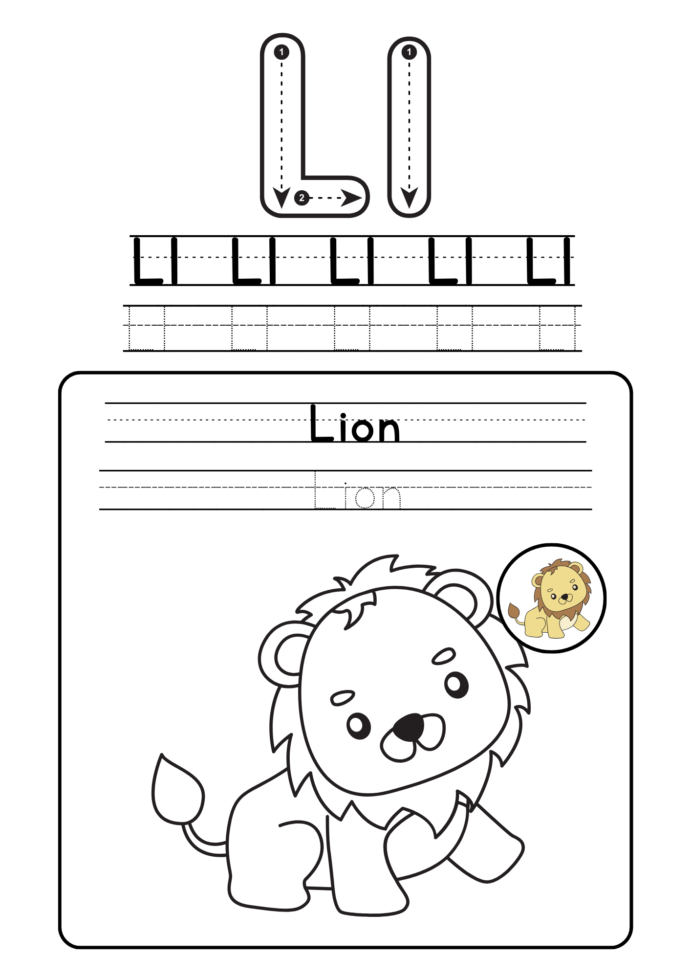 Alphabet coloring booklet