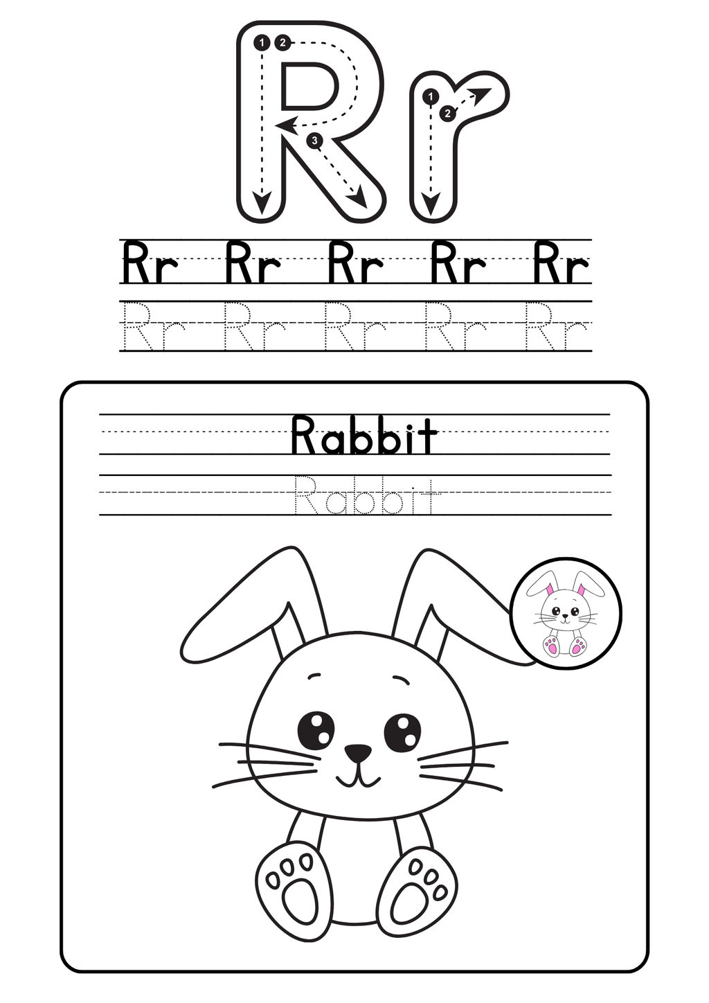 Alphabet coloring booklet