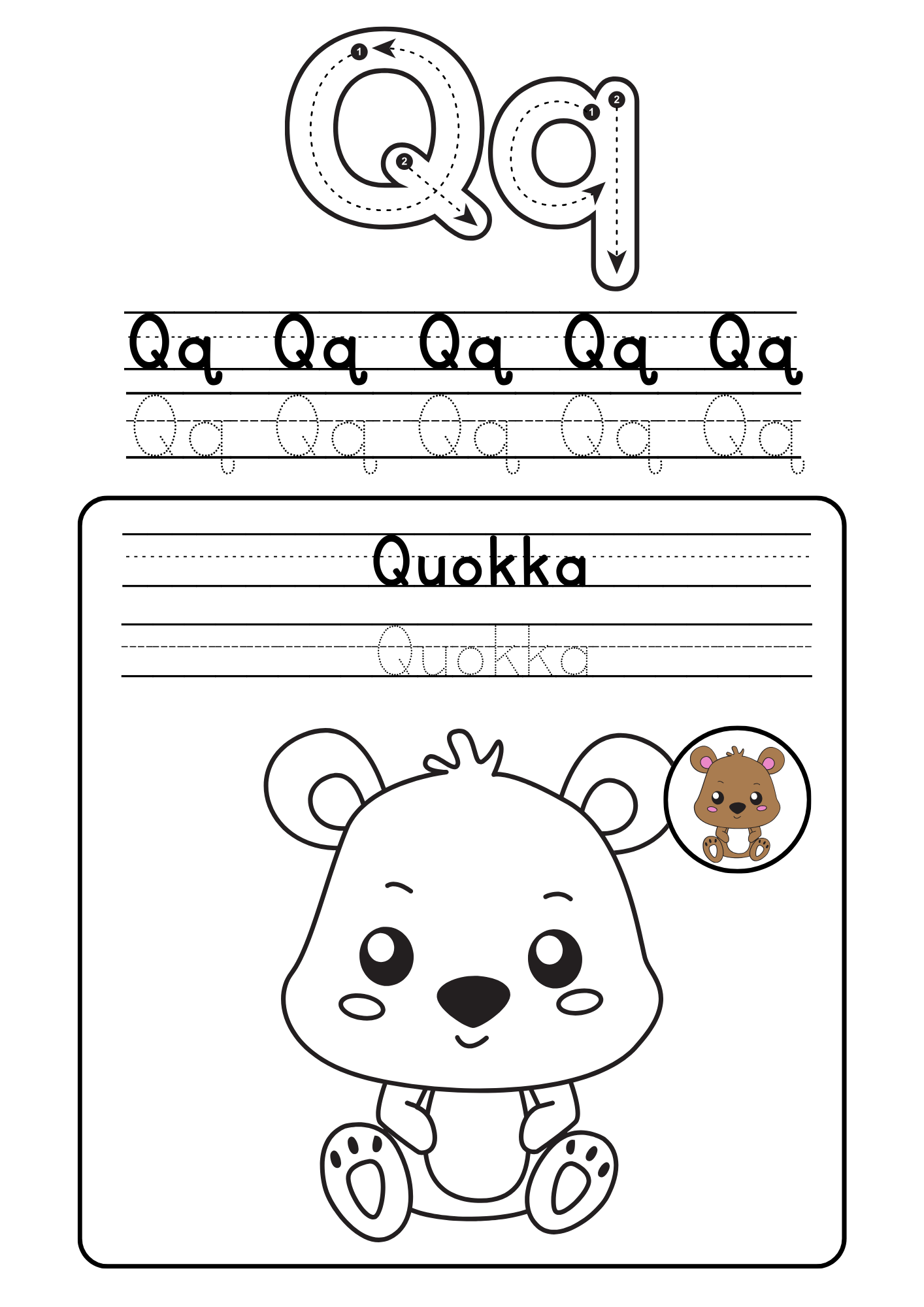 Alphabet coloring booklet
