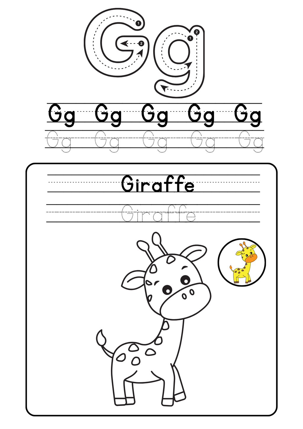 Alphabet coloring booklet