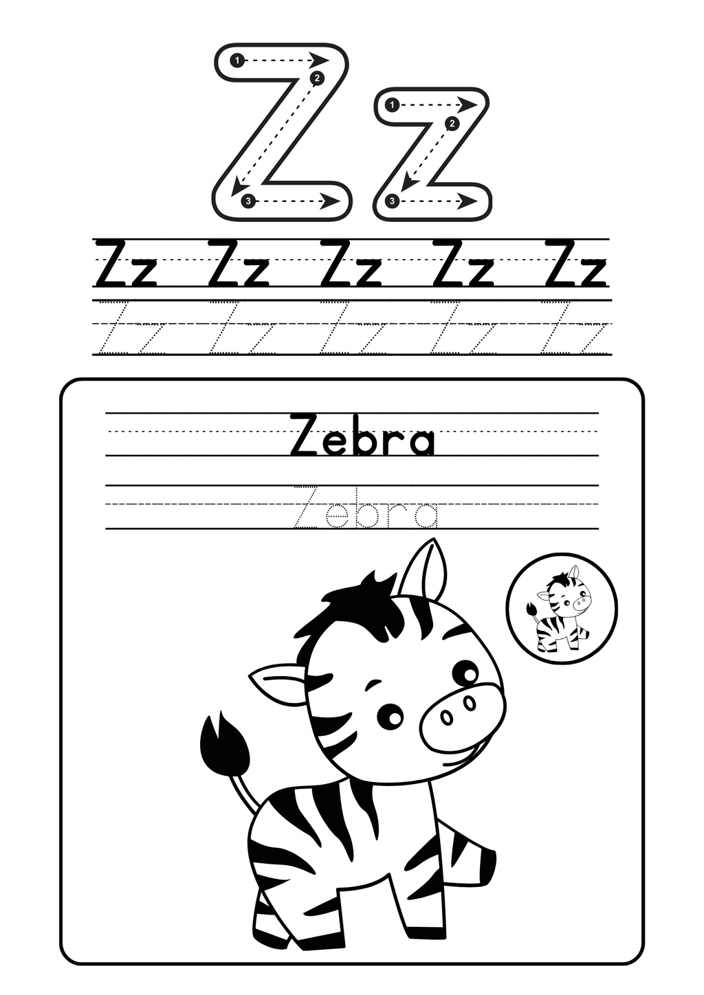 Alphabet coloring booklet