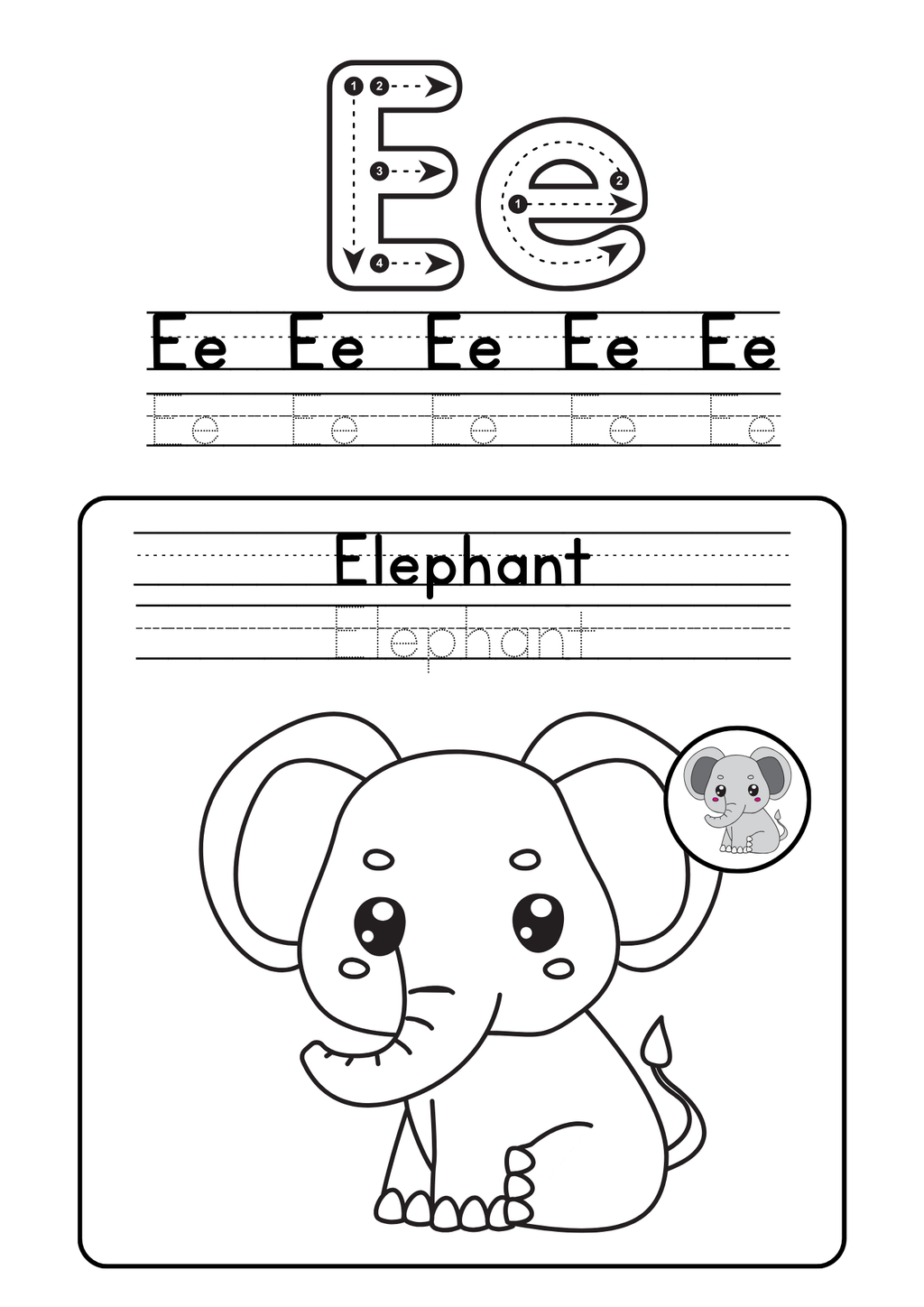 Alphabet coloring booklet