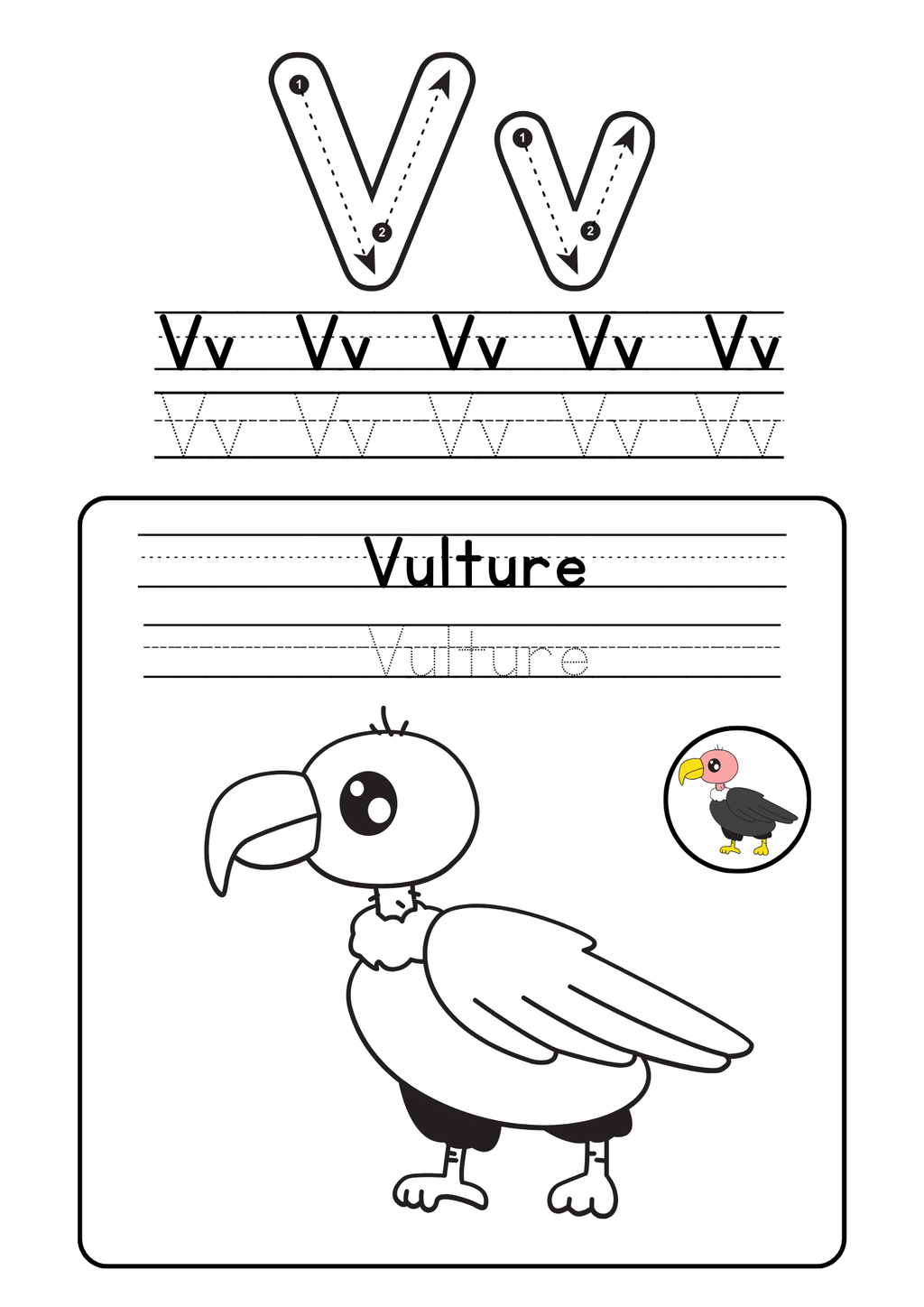 Alphabet coloring booklet