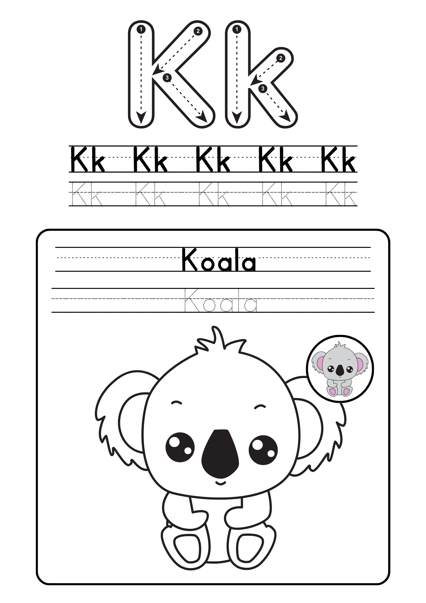 Alphabet coloring booklet