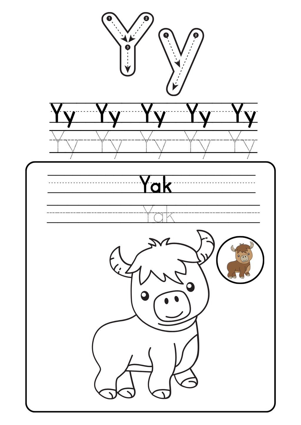 Alphabet coloring booklet