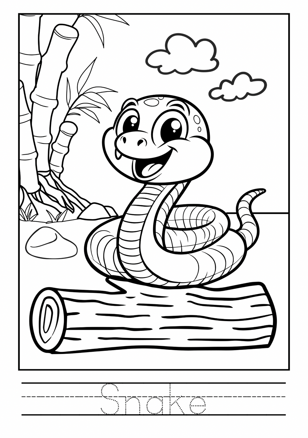 WILD ANIMALS COLORING BOOKLET (COLOR AND TRACE)