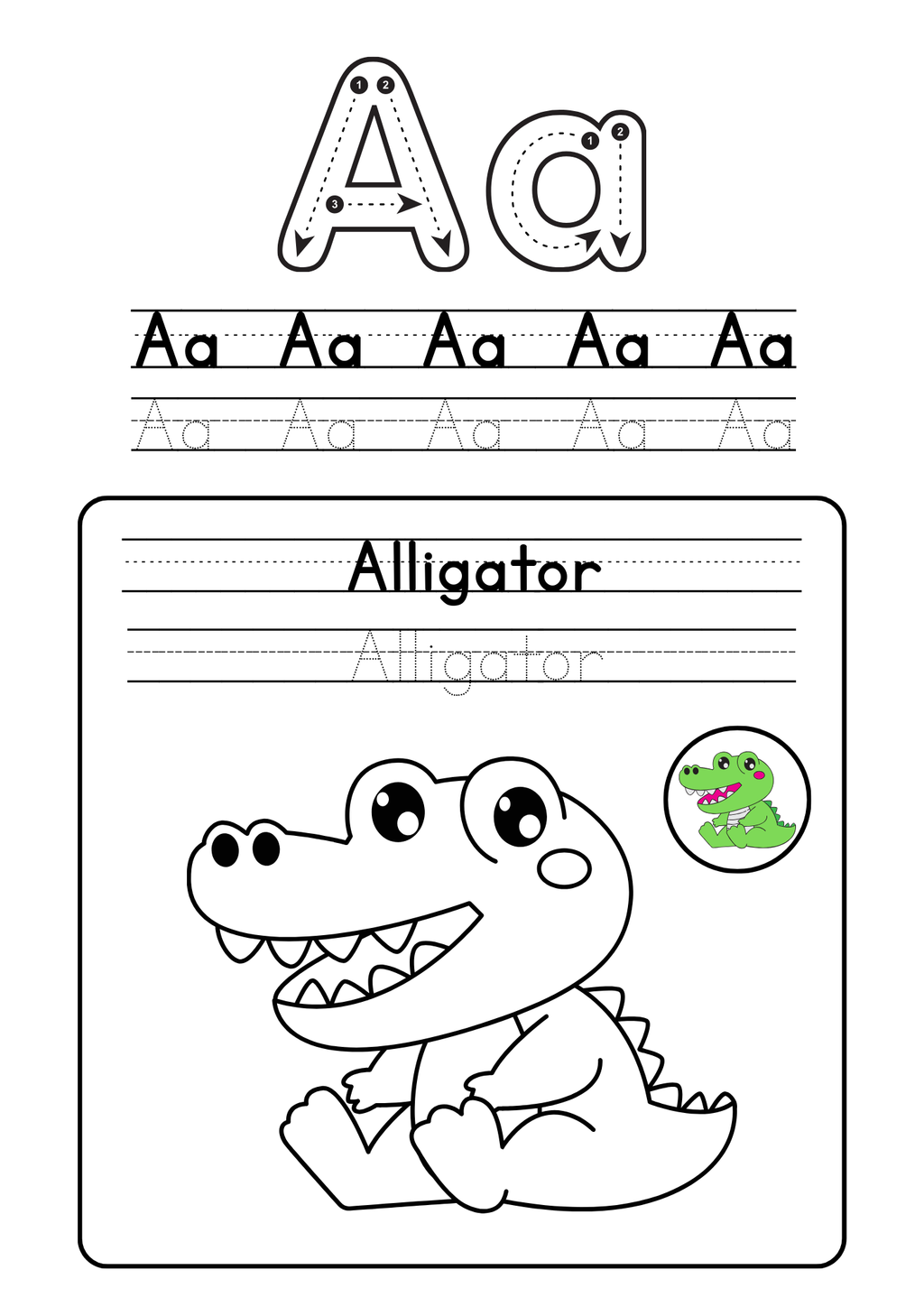 Alphabet coloring booklet